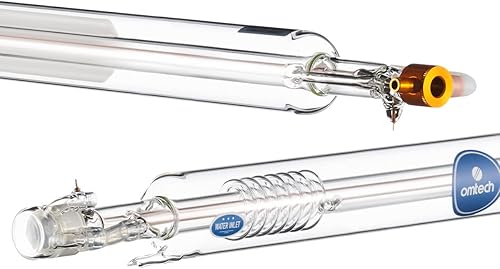 Miniatura 9 de OMTech Tubo láser de CO2 de 40 W para grabador láser y máquina cortadora, tubo de corte láser de 28.346in y 1.969in de diámetro con vidrio de