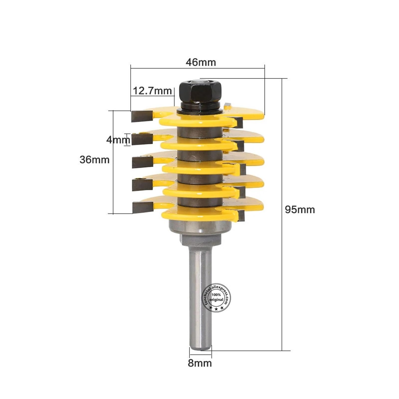 1 Sztuk 8mm Shank Frez Do Obróbki Drewna Grawerowanie Panel Nóż Noże