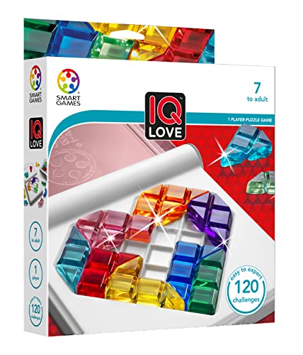 Smart Games - IQ Love | Regalos para San Valentin | Juegos De Logica para Niños | Juegos Educativos 7 Años | Juegos De Mesa para Niños De 7 Años O Más