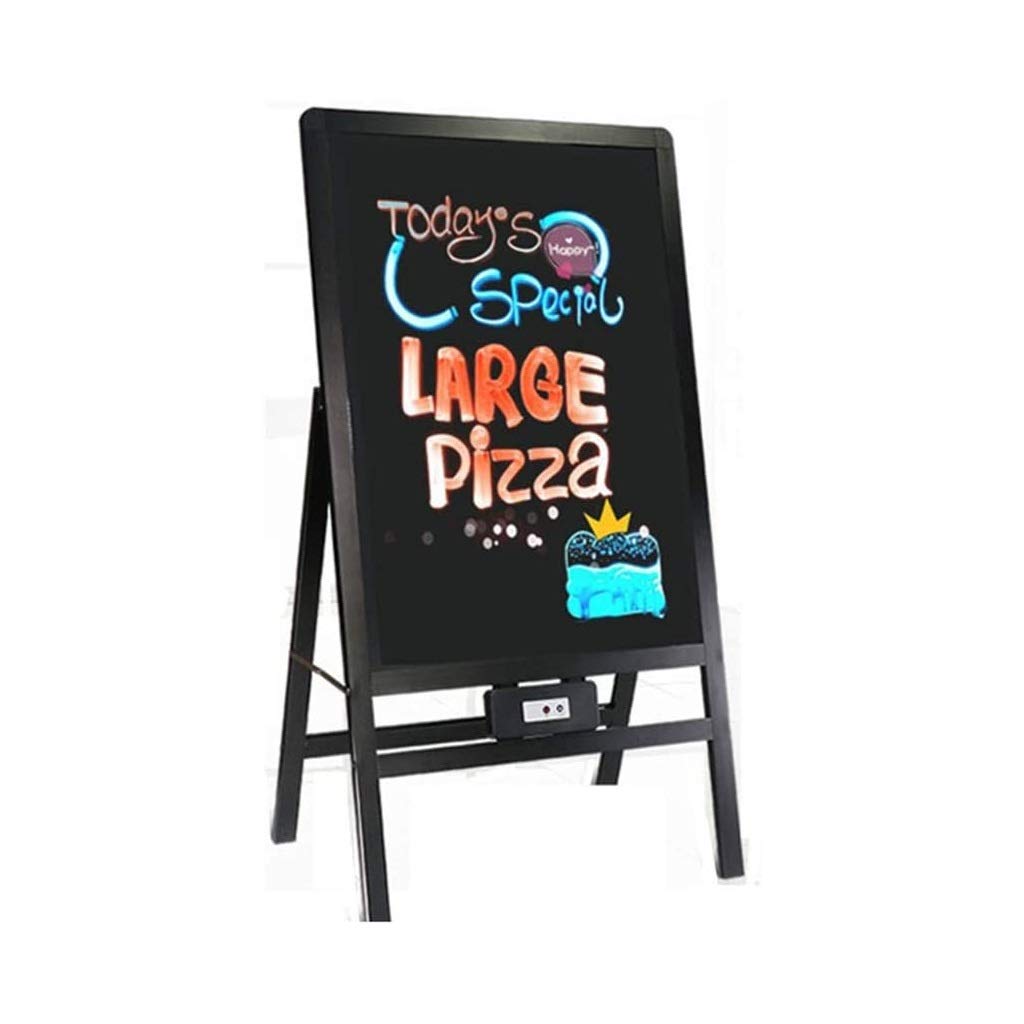 Tablica kredowa, tablica szkolna, 50 x 70 cm, dekoracyjna tablica do przypinania, tablica fluorescencyjna LED, pionowa, pismo, tablica reklamowa, do domu, kuchni, na zewnątrz, do biura, ścian