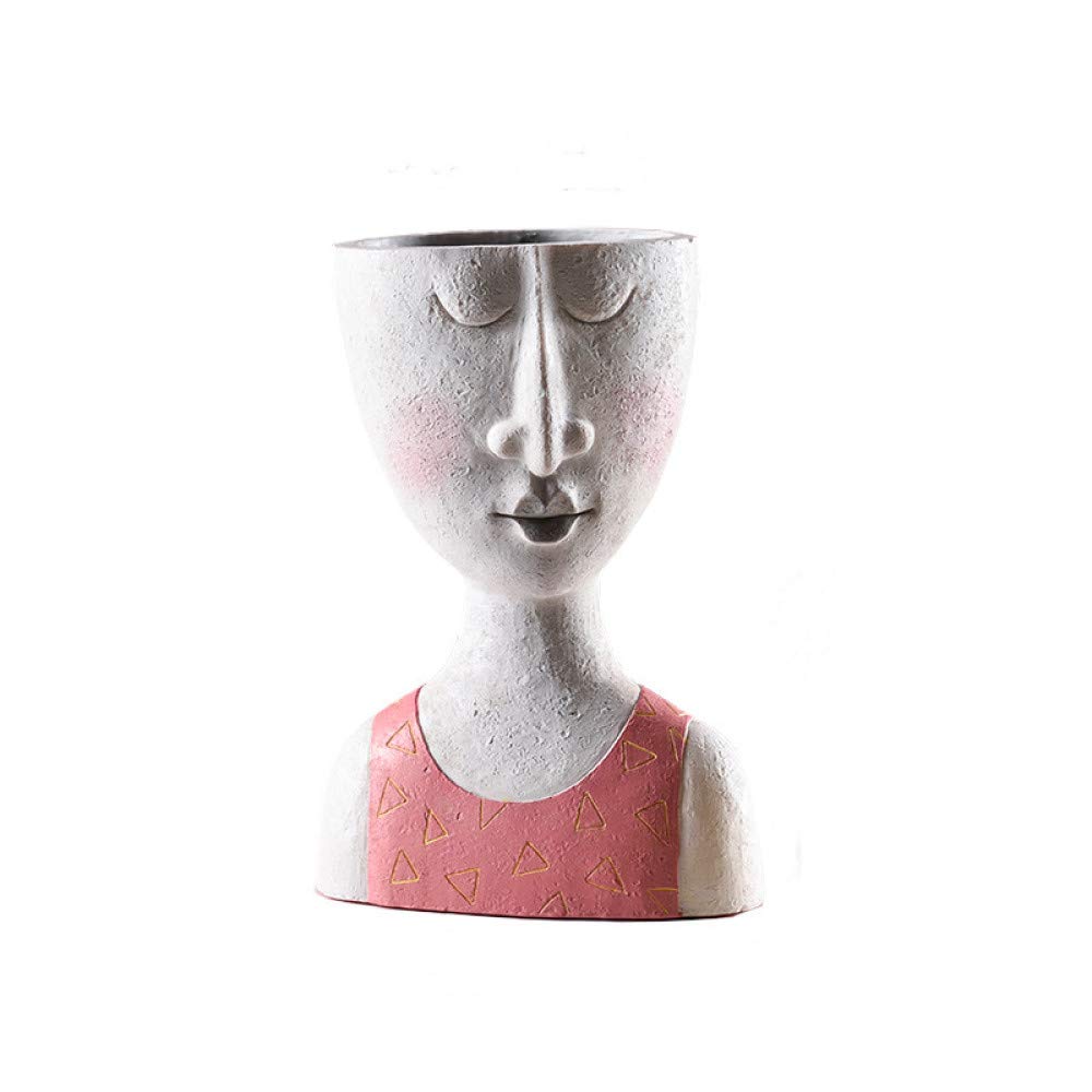 Art portrait pot de fleur visage pour sublimer votre salon chaleureux