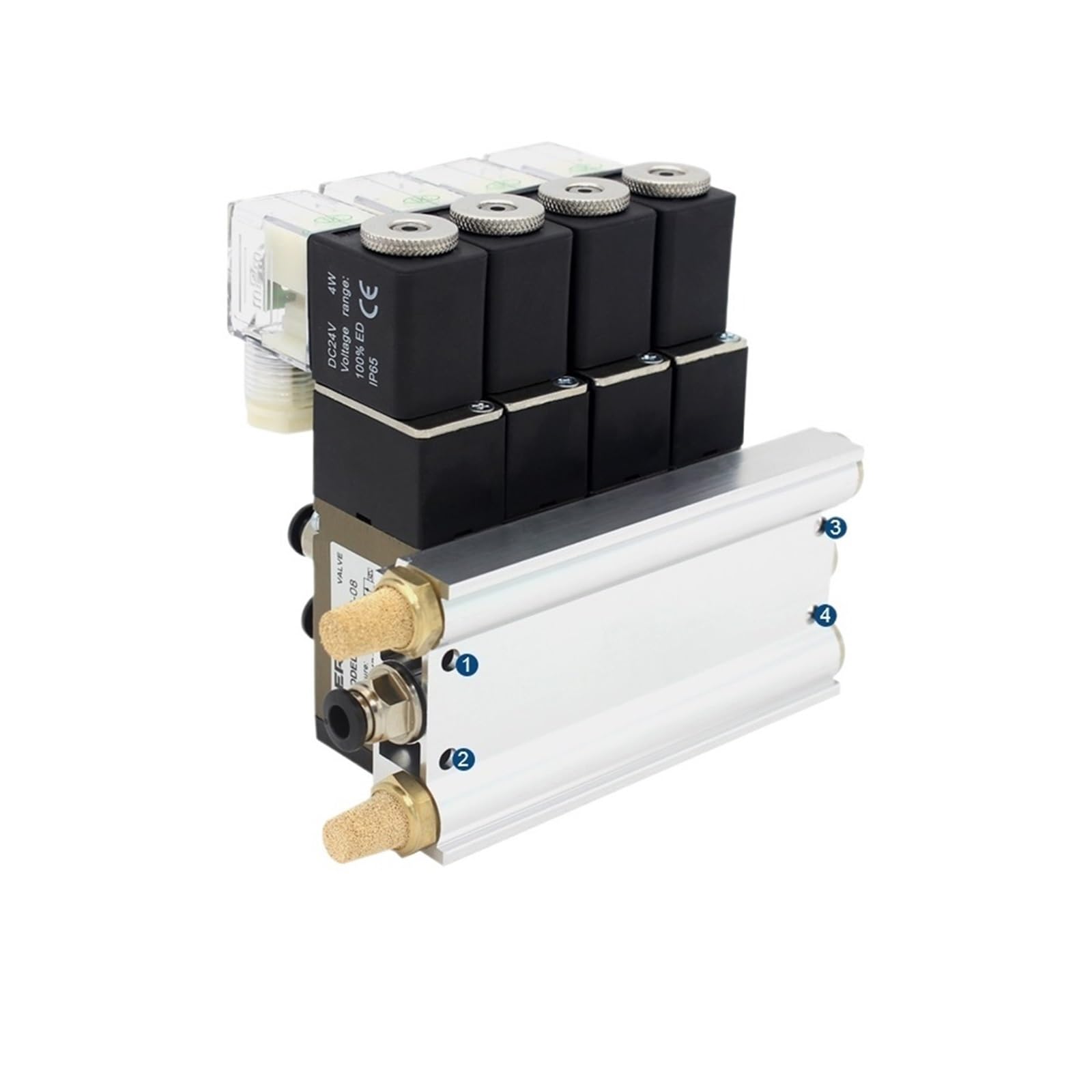 Station de distribution pneumatique 5 voies 2 positions 4V210-08 DC24V AC220V