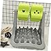 COLLBATH 1piece Dog Automatic Food Dispenser Slow Feeder Dog Bowl for Healthy Eating Choking Design Material Grey and Green for Puppies and