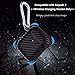 Carbon Fiber Texture Protective Cover for AirPods 2 Case Black,Front Led Visible,Ultra Slim Shockproof Skin Compatible with Apple Airpods 2 2019(Black-Texture)…