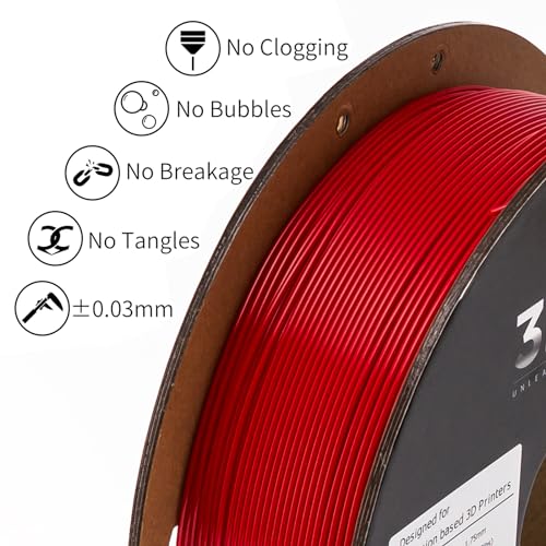 Image of INLAND Micro Center PLA+ 3D Printing Filament 1.75mm - PLA Pro Dimensional Accuracy + /- 0.03 mm - 1kg Cardboard Spool (2.2 lbs) (1 Pack True Red, 1.75mm)