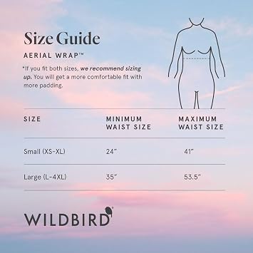 WildBird - Aerial Buckle Wrap - 0-6 Months - Standard (XS-XL) Sparrow - Newborn Baby Carrier - Front Carry - Soft Fabric, Straps, Head Support, Padded Waist Belt - Baby Essentials - New Mom Gifts