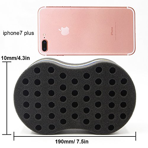 Riorand Hair Sponge Magic Twist Curl Sponge Big Small Holes Double Sided Hair Styling Tools Dreadlock Afro Coil Hair Care #TOP2