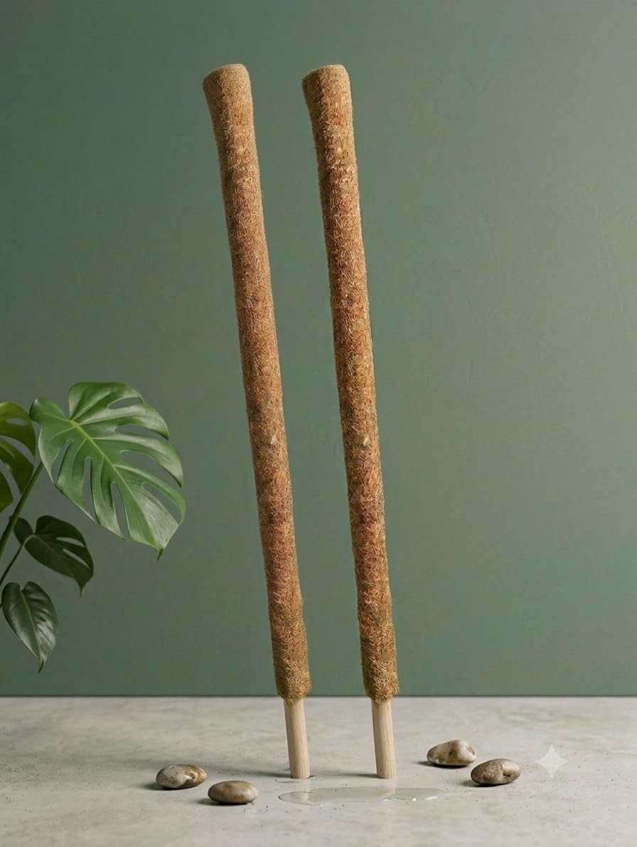 Natural Coco Coir Moss Pole for Climbing Plants | Plant Support Stick for Monstera, Money Plant, Philodendron, Pothos & Indoor Climbing Plants-image-20