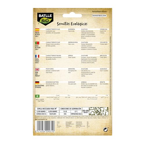 Bio Samen - Petersilie 2 grosses Blatt (1800 Samen - Bio)