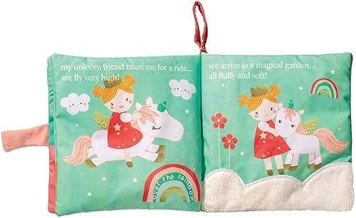 Miniatura 2 de Douglas Libro de actividades de peluche suave con diseño de arcoíris para bebé