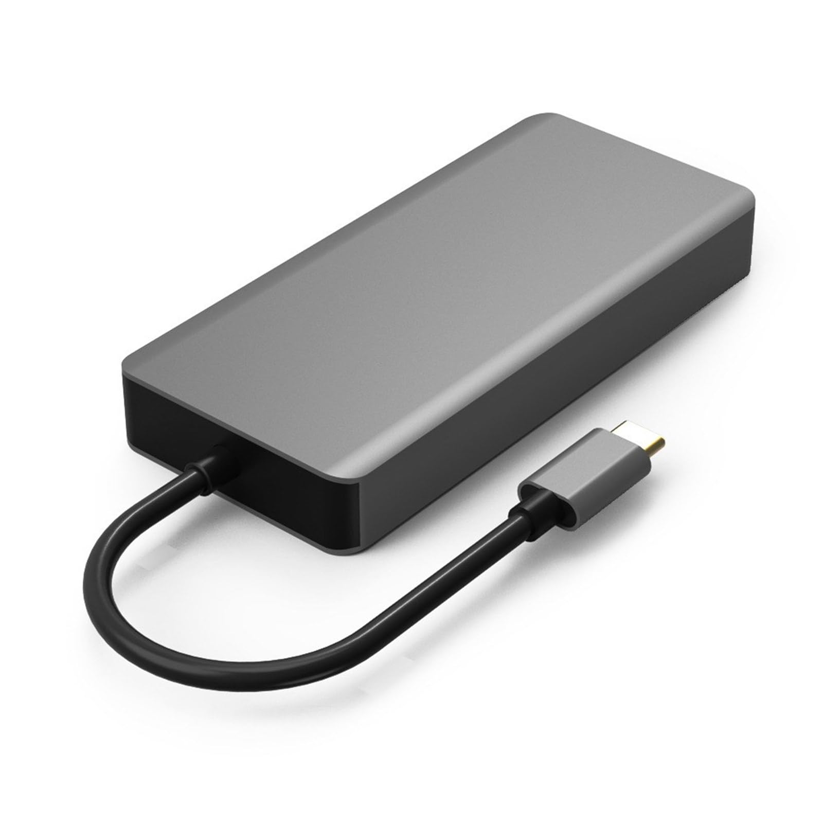 Adaptateur USB C HUB USB 3.1 vers vidéo + convertisseur VGA (prise en charge vidéo et VGA) pour présentation et travail de conception