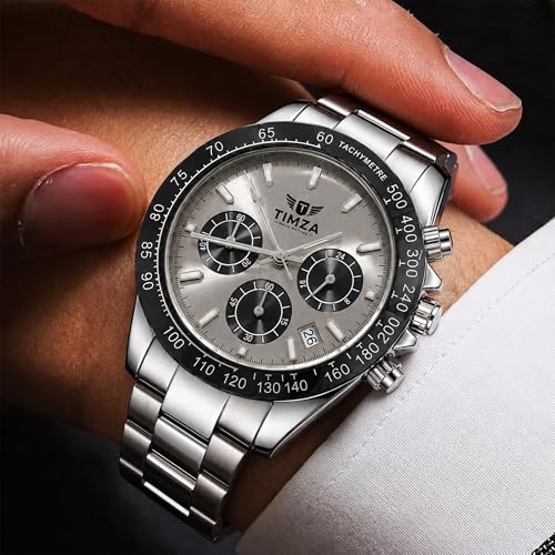 Image of Watch for Man | Analog Wrist Watch with Stainless Steel Strap | Mens Watch | Watches for Men | Business Office Wear | Black-Golden | TX-1003 | Quartz Movement | 1 Year Warranty