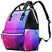 Xingruyun Wickelrucksack Lila Mandala Windelrucksack Wasserdicht Rucksack Babytasche Reisetasche Für Kinder Mädchen Jungen 27x20x36.5cm