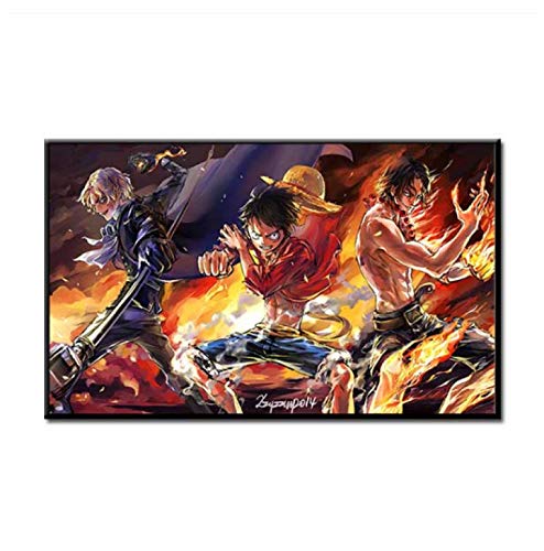 JCYMC Cuadro En Lienzo Eiichiro Oda One Piece Luffy Comic Posters E Impresiones Arte De La Pared...