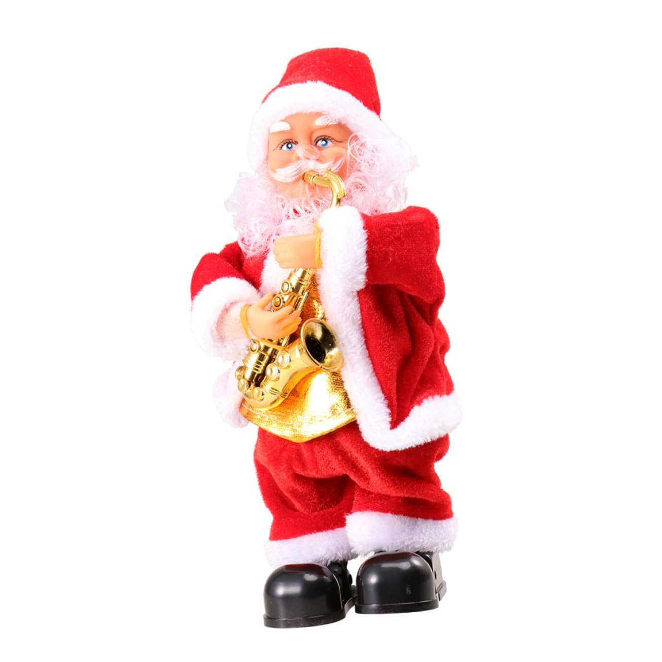 BESPORTBLE Muñeco Eléctrico de Santa Claus Sonoro para Navidad, Juguete Musical para Niños, Material Plástico y Tela, Adecuado para Adorno en Sala de Estar Varios Estilos