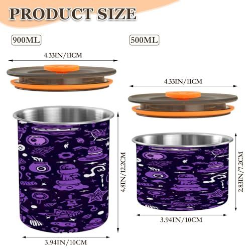 Bote para café hermético acero inoxidable 17oz Halloween miniatura 2