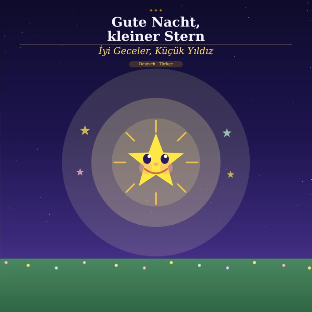 Gute Nacht, kleiner Stern: Ein bilinguales Gutenachtbuch für Babys – Deutsch / Türkisch | İyi Geceler, Küçük Yıldız – Almanca / Türkçe