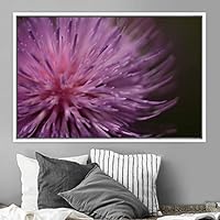 Framed Canvas Wall Art Blooming Closeup Botanical Chic Closeup Expressive Multicolor Photography Realism Ultra - 16x24 inches