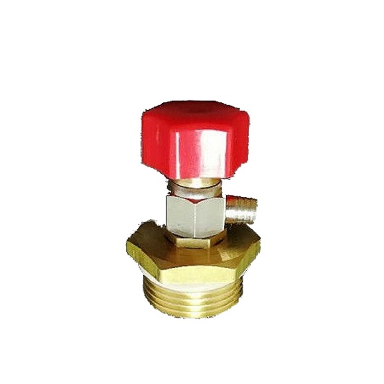 SSIMOO Valvola di scarico manuale for radiatore di riscaldamento con sfiato in ottone DN15 DN20 DN25 Accessorio separatore d'acqua for sistema di riscaldamento a pavimento kindly (Color : DN25)
