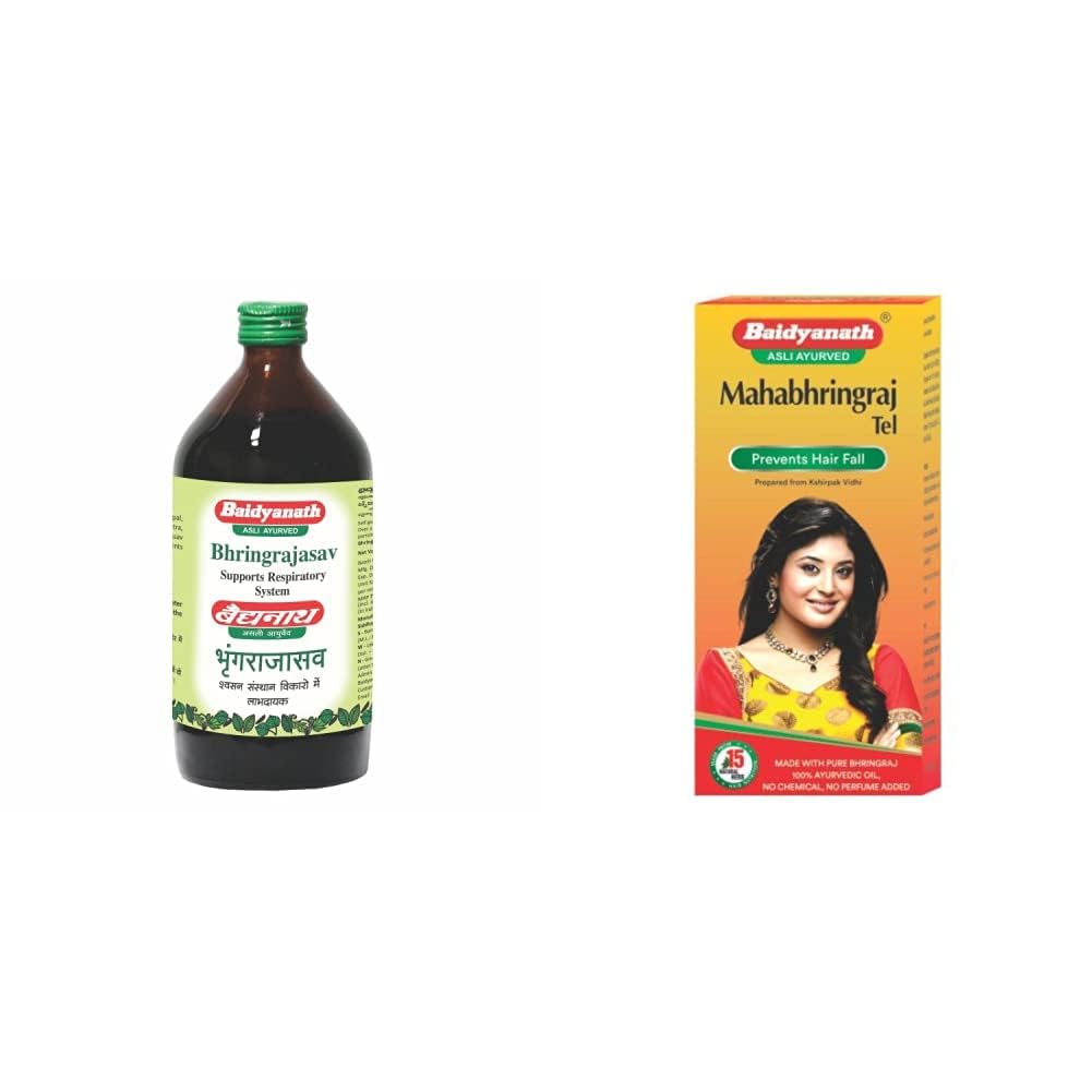 Baidyanath Bhringrajasava 450 Ml Syrup & Mahabhringraj Tel 100 Ml (B0BP647V7J) Amazon Price History, Amazon Price Tracker