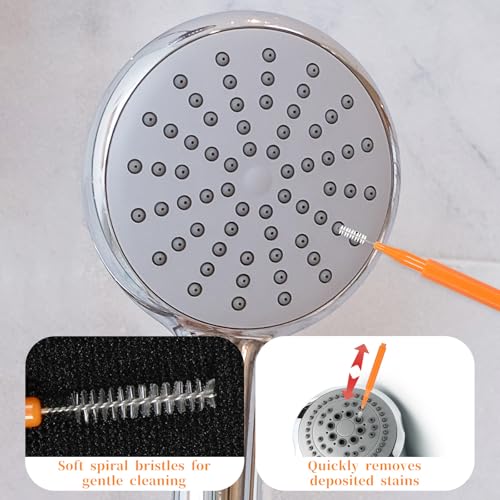 Image of 30 Pcs Shower Head Cleaner Tool,Nozzle Unclogger Multi-Size Nozzle Clog Removal Picks Small Gaps Hole Anti-Clogging Shower Head Cleaning Brush for Showerhead Small Hole Gap Jewelry