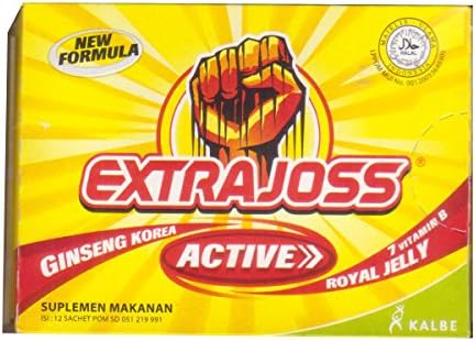 Extra Joss Active Energy Drink Powder, 1 Pack (12 Sachets @4gr)