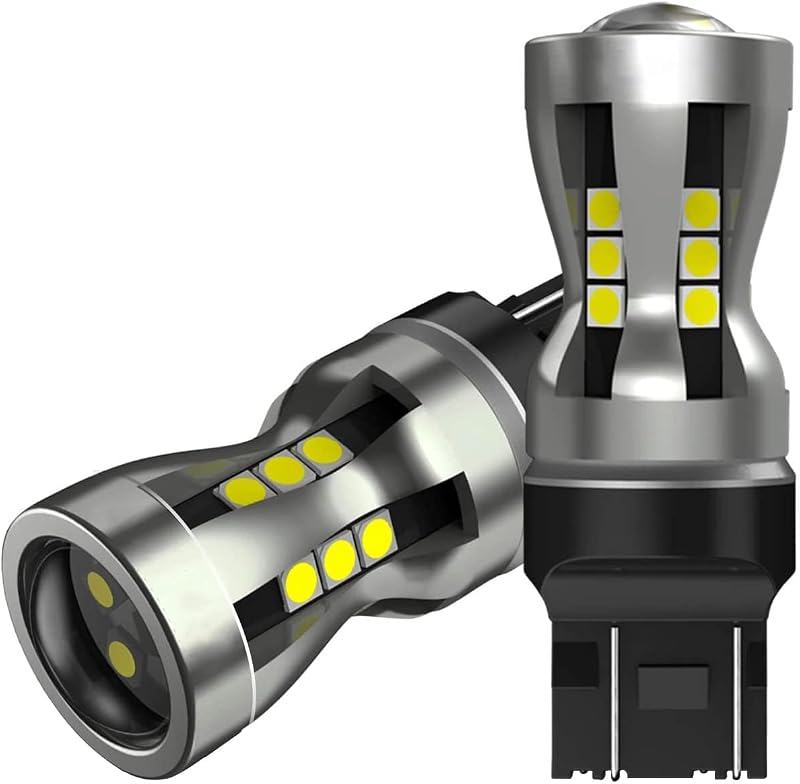 Lâmpada LED 7440 7443 SEALIGHT 6000K 3000 lm para luz de ré, freio e direção – Par com 2