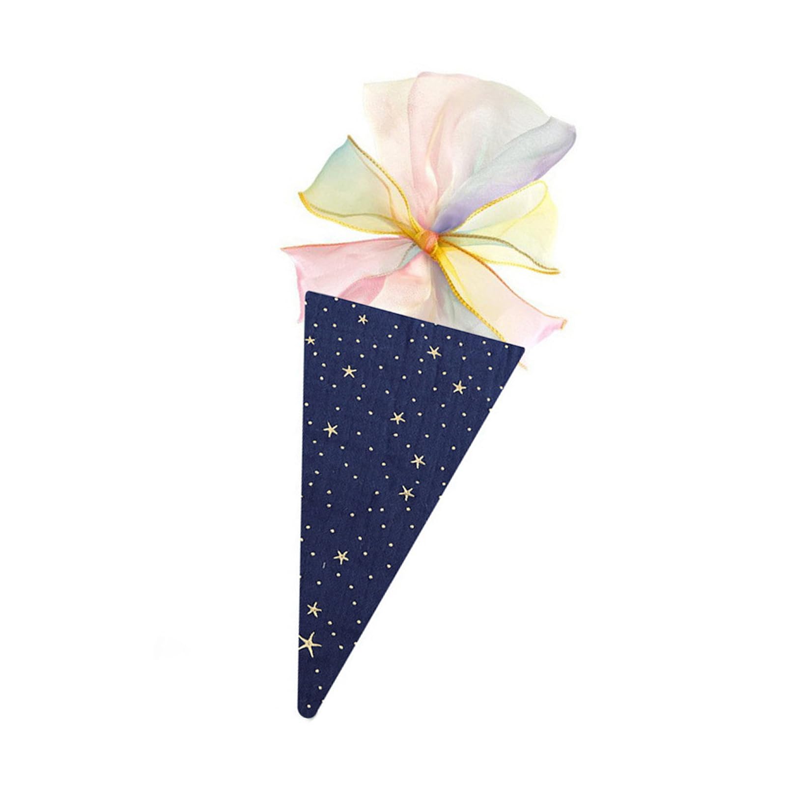 Jazuaiao Interactive Ice Cream Cone Bowknot Ornament for Family Gatherings, Fabric Party Accessory Kids Holiday Unique Fabric Party Giveaways