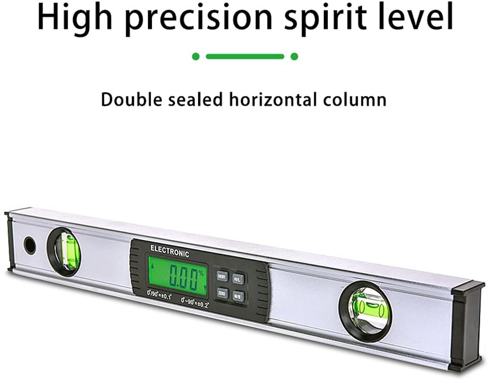 JSEIAJB Digital Protractor Angle Finder Electronic Level 360 Degree Inclinometer with Magnets Level Angle Slope Tester Ruler 400mm