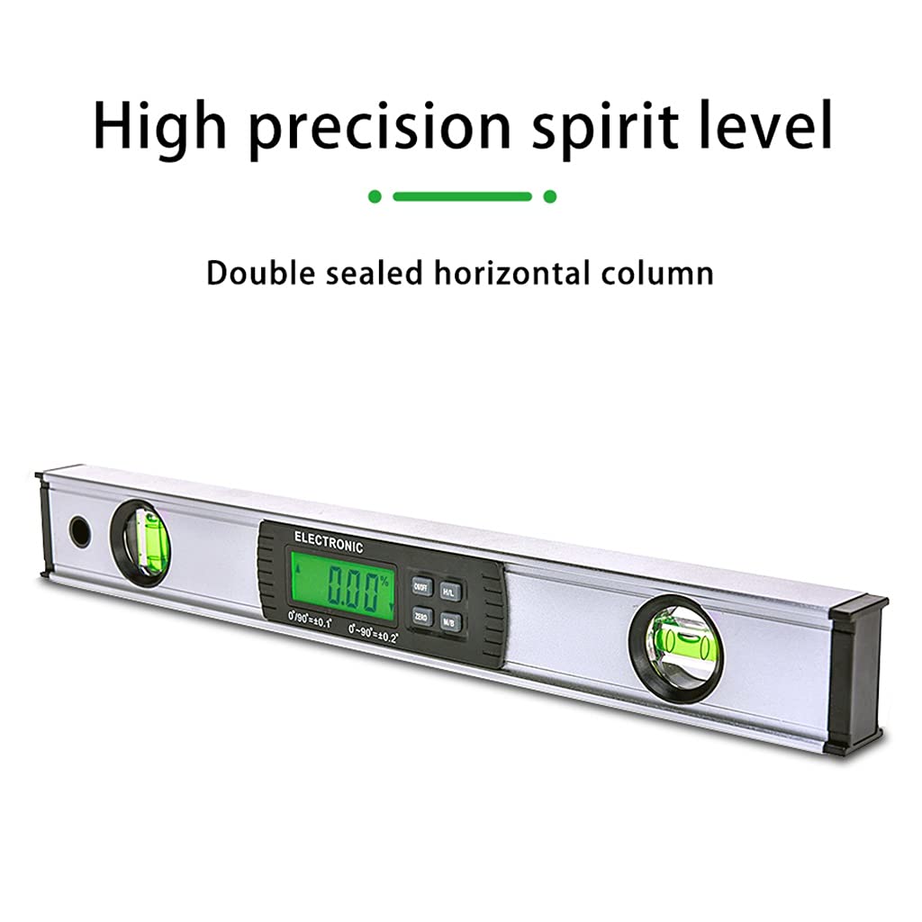Digital Goniometro Angle Finder Livello elettronico Inclinometro a 360 gradi con magneti Level Angle Slope Tester Righello 400mm