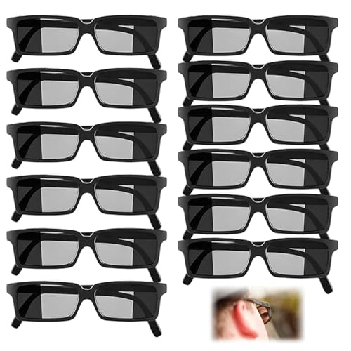 Agent Brille 12 Stück, Rückansicht Detektiv Brille Party Brillen, Geheimagent Sonnenbrille, Sonnenbrillen für Detektiv und Party Geburtstag, Kinder