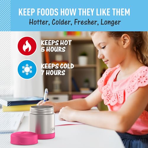 Image of THERMOS FUNTAINER Kids Food Jar, 10oz, Pink