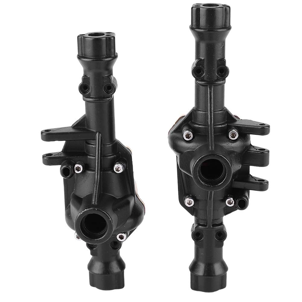 Metalowa przednia tylna osi pokrywa obudowy RC części Akcesorium akcesorium do Traxxas Trx4 1/10 RC (Czarny)