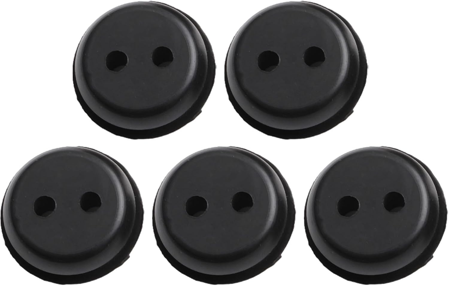 5 Pack 2-Hole Fuel Tank Grommet for Home Lawn Care Equipment Including Trimmers Mowers and Brush Cutters (5pcs)