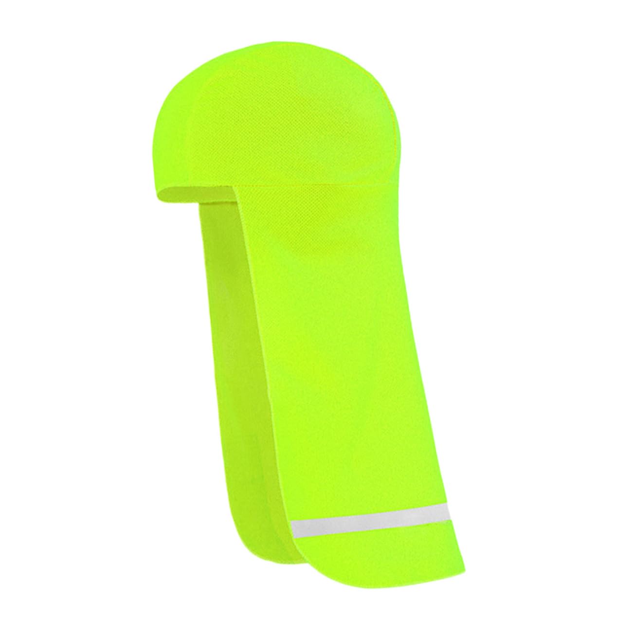 BESPORTBLE Cycling Essential: Reflective Safety Helmet Neck Shade Beanie Cap Polyester Green