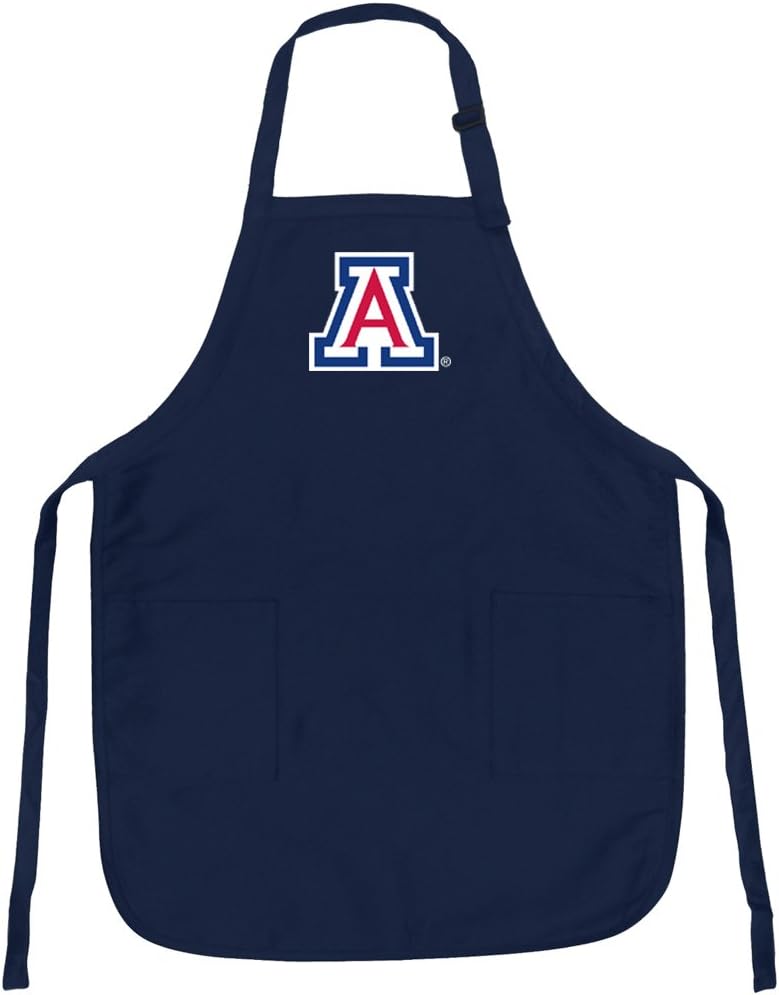 Broad Bay University of Arizona Apron Stain Release Arizona Wildcats Aprons with Pockets and Adjustable Neck