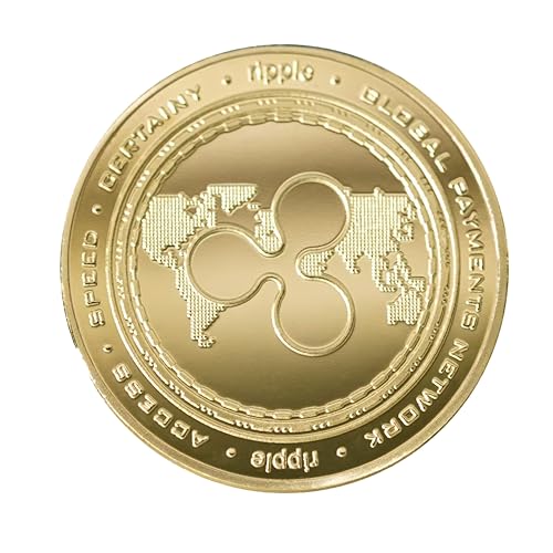 Gold-Plated XRP Ripple Collector Coin with Clear Case Crypto-Themed Memorabilia for Collectors and Enthusiasts or Display Item - Image 4