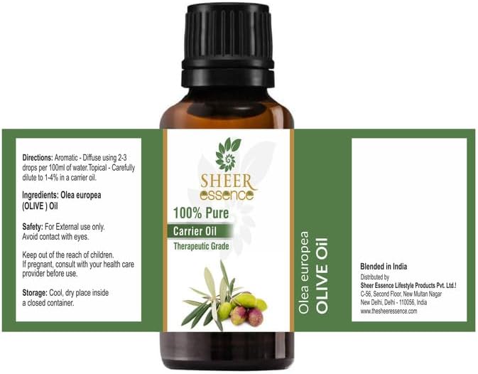 Olive Oil -(Olea Europea Oil)- Carrier Oil 100% Pure Natural Undil