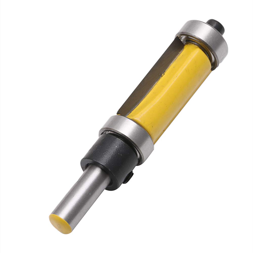 1/4'' Shank Top & Bottom Bearing Flush Trim Router Bit - 1 Flute - Alloy Steel - Flush-Trim Cut