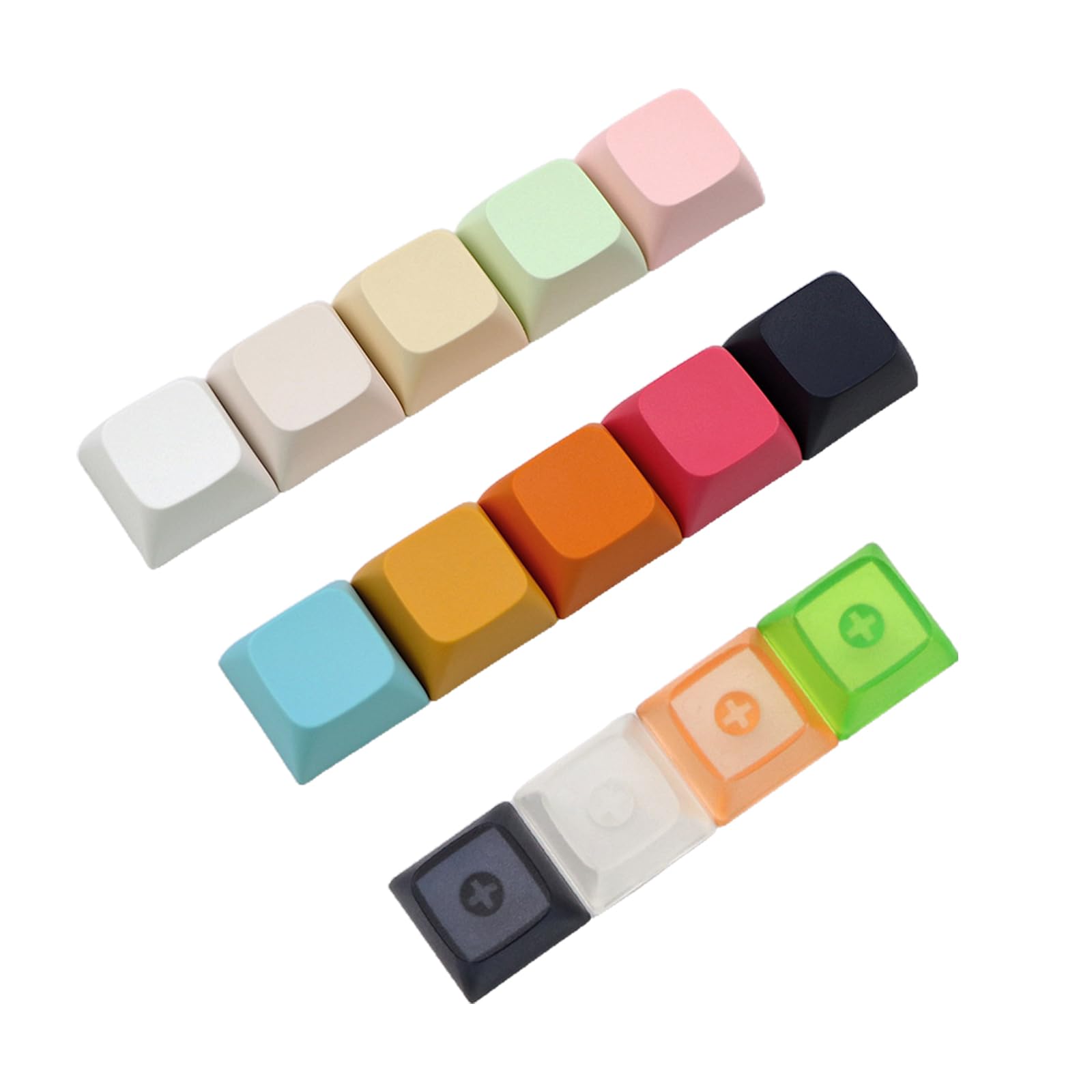 Aurgiarme 14キー PBT キーキャップセット XDA プロファイルキーキャップ 1U メカニカルキーボードキーキャップ 刻印なし ブランクカバー マ