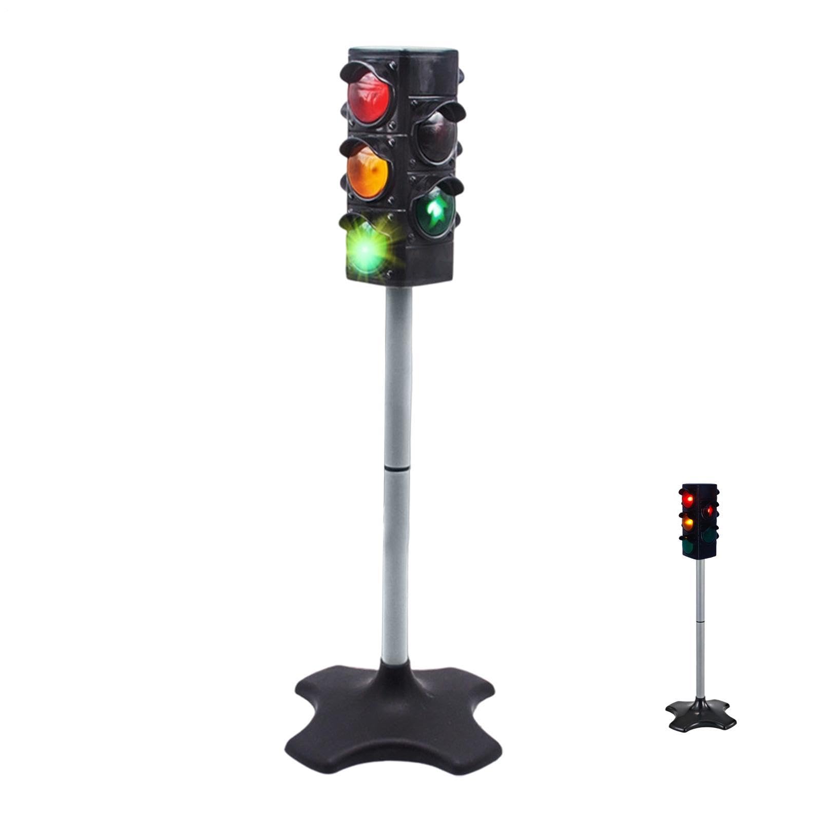 Ampel 71,9 cm leichtes pädagogisches Lernspielzeug mit Licht- und | Simulations-Sicherheits-Verkehrsampel für Wohnzimmer, Kinderzimmer, Rollenspielbereich und Tischplatte