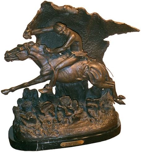 Artistic Solutions Horsethief American Bronze Handmade Sculpture By Frederic Remington Jumbo Size