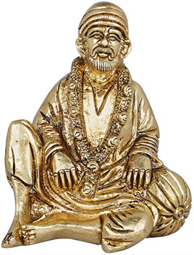Statue Sai Baba laiton protection et paix intérieure