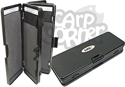 Carp Fishing Tackle Stiff Rig Wallet 6 Way Box for Storing Up To 72 Hair Rigs NGT