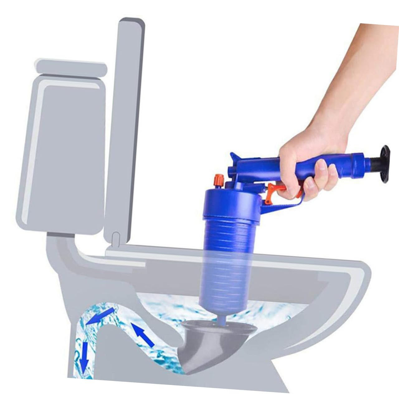 Alipis Stura Tubi per Bagno e Casa, Pompa ad Aria Potente in Abs Ventose di Varie Misure, Rimuove Ostruzioni da Wc e Scarichi | Abs, Rimuove Blocchi Flusso Potente, Accessori Ventose di Diverse Misure