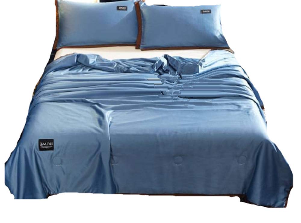 Literie élégante en soie parure de lit luxe 4 pièces confortable