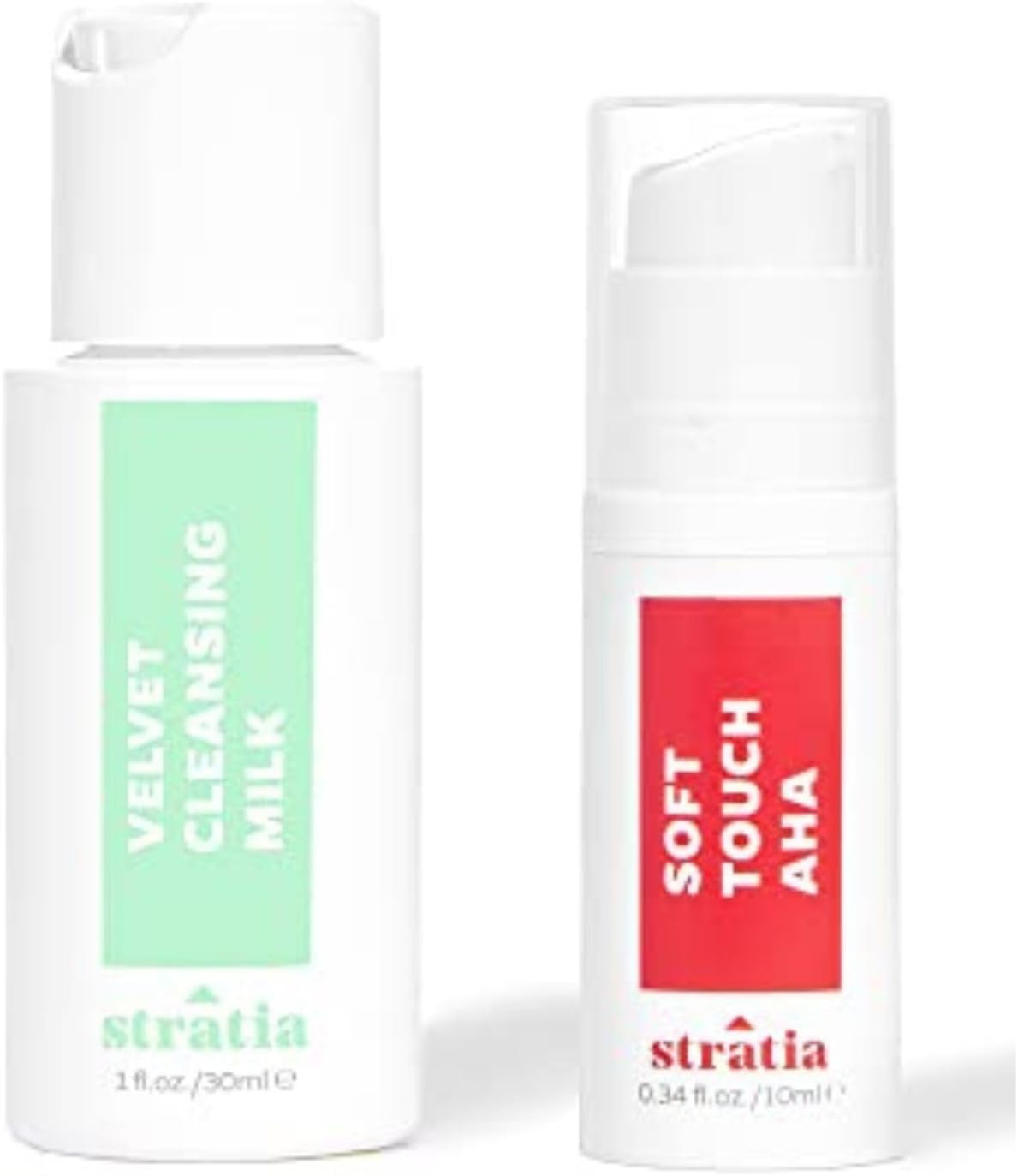 Stratia The Essentials, Travel-Friendly Velvet Cleansing Milk, Soft Touch AHA, 1 Count