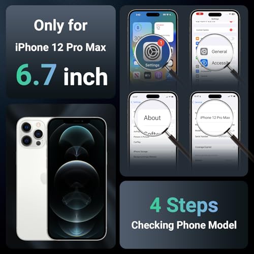 jaroco Magnetic for iPhone 12 Pro Max Case, [Compatible with MagSafe][Military Grade Drop Protection][Heavy Duty Protection][Non-Slip][Shockproof] 2-Layer Durable Bumper Phone Case 6.7''-Army Green by jaroco - Image 7