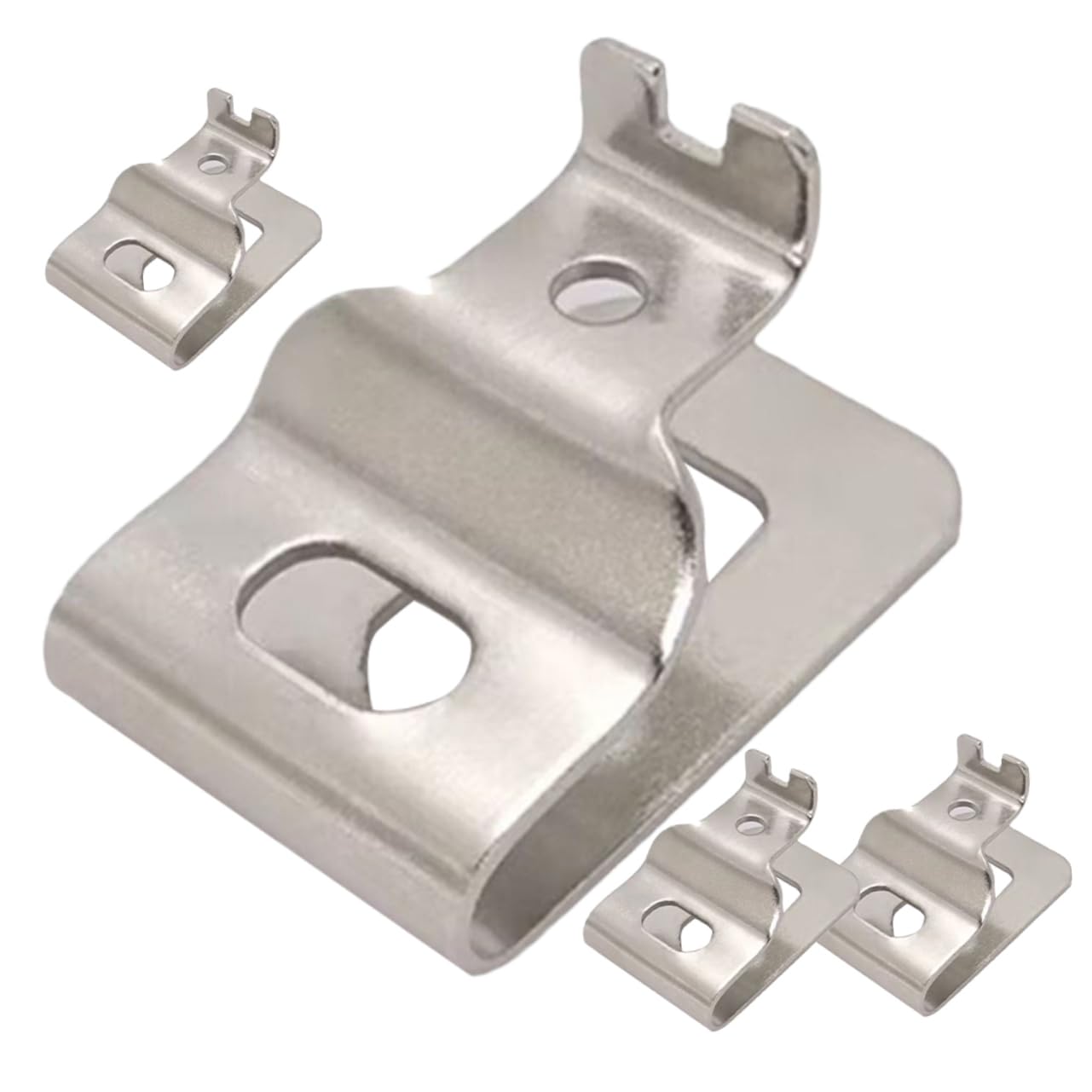 Veemoon 5 Set Clip Per Cintura Inox Per Utensili Elettrici Ganci Robusti Per Trapano E Misuratore Pratici Per Facilmente Strumenti 4 Pezzi*5