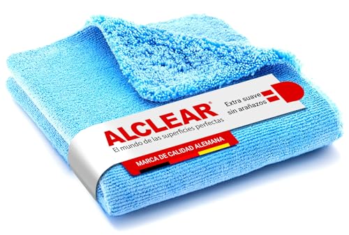 ALCLEAR International Paño de Microfibra, Limpieza de Coche, Bayeta de Microfibra, para Limpiar la Pintura del Coche y el Salpicadero, 40 x 40 cm